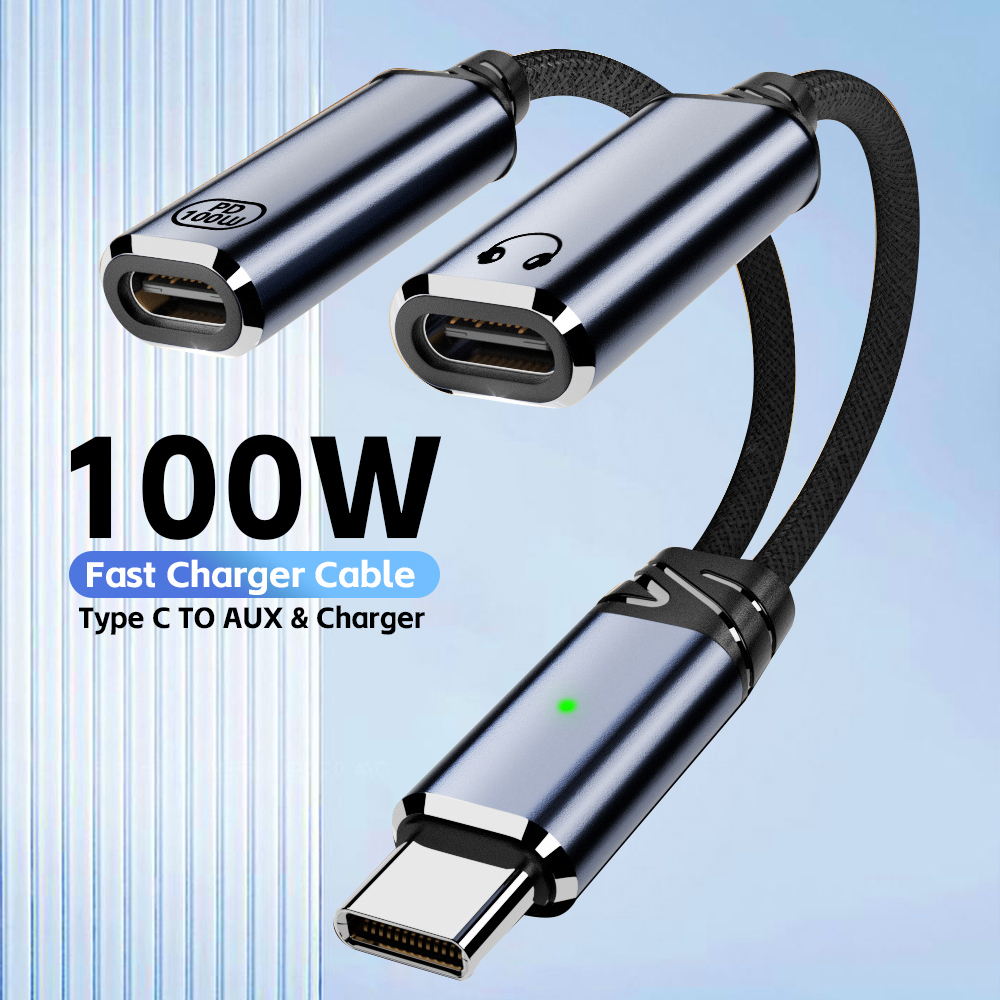 USB C Splitter 2 in 1 Headphon - Earphone Splitter Jack avis et prix