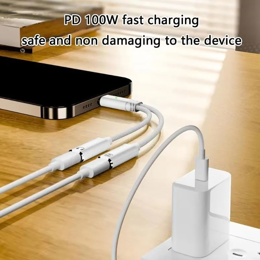 USB C Splitter 2 in 1 Headphon - Earphone Splitter Jack avis et prix