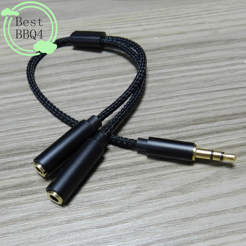 (BBQ4)AUX Cable Jack 3.5MM Aud - Earphone Splitter Jack avis et prix