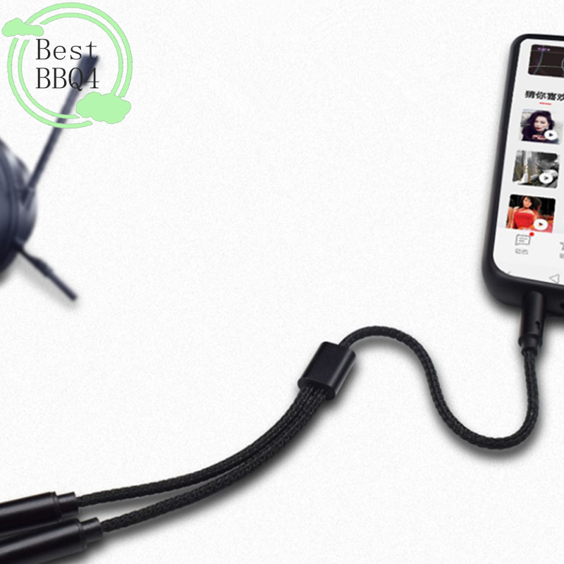 (BBQ4)AUX Cable Jack 3.5MM Aud - Earphone Splitter Jack avis et prix