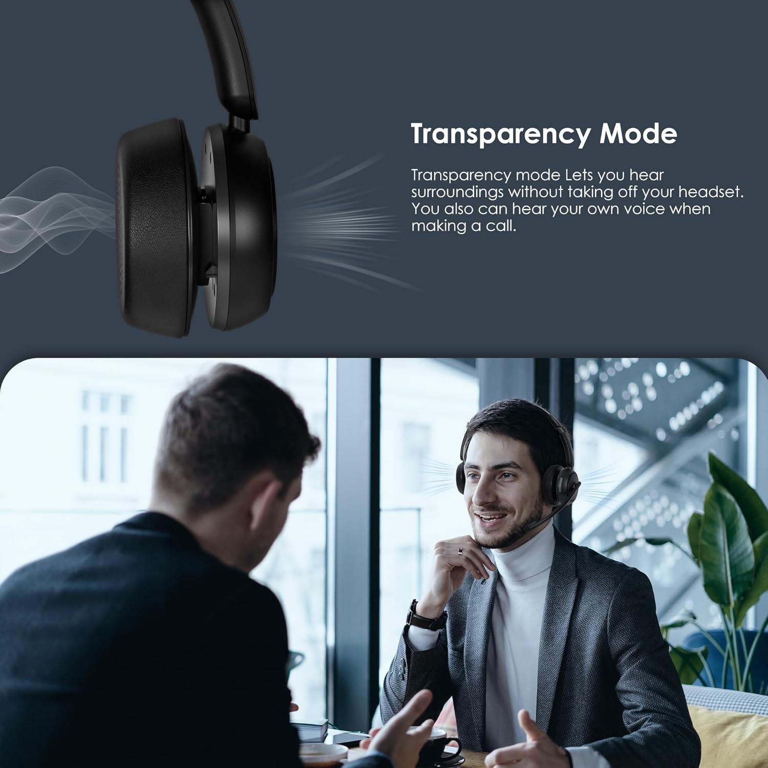 Bluetooth 5.4 ANC Headset with - Noise Cancelling Headphone avis et prix