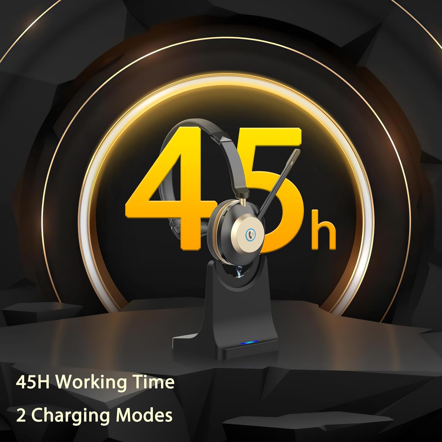 Wireless Headset with Mic, Noi - Noise Cancelling Headphone avis et prix