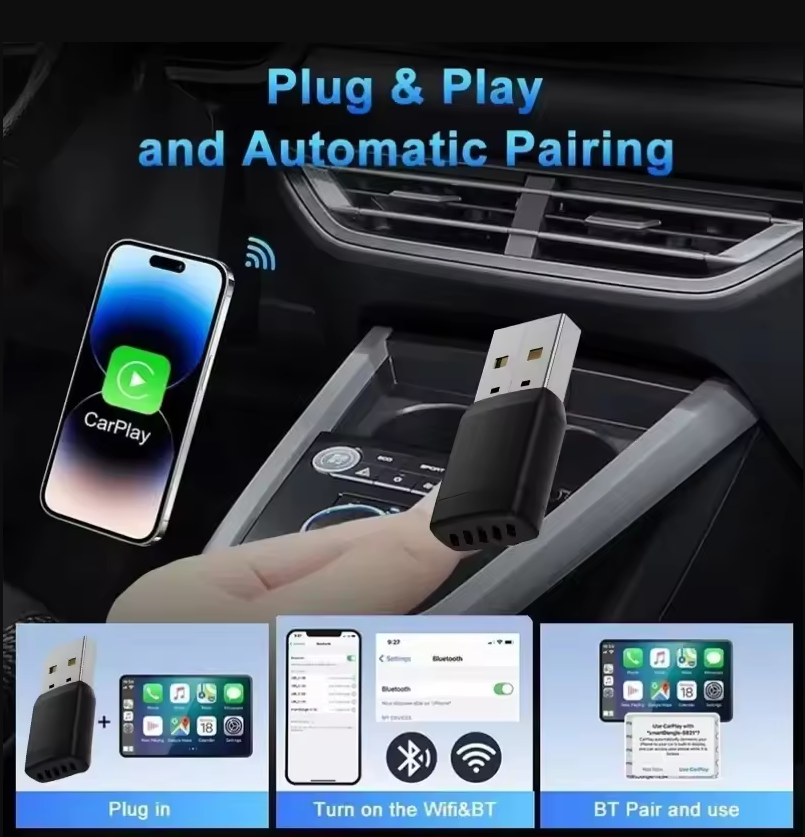 Smart Wireless CarPlay Android - Bluetooth Adapter Receiver avis et prix