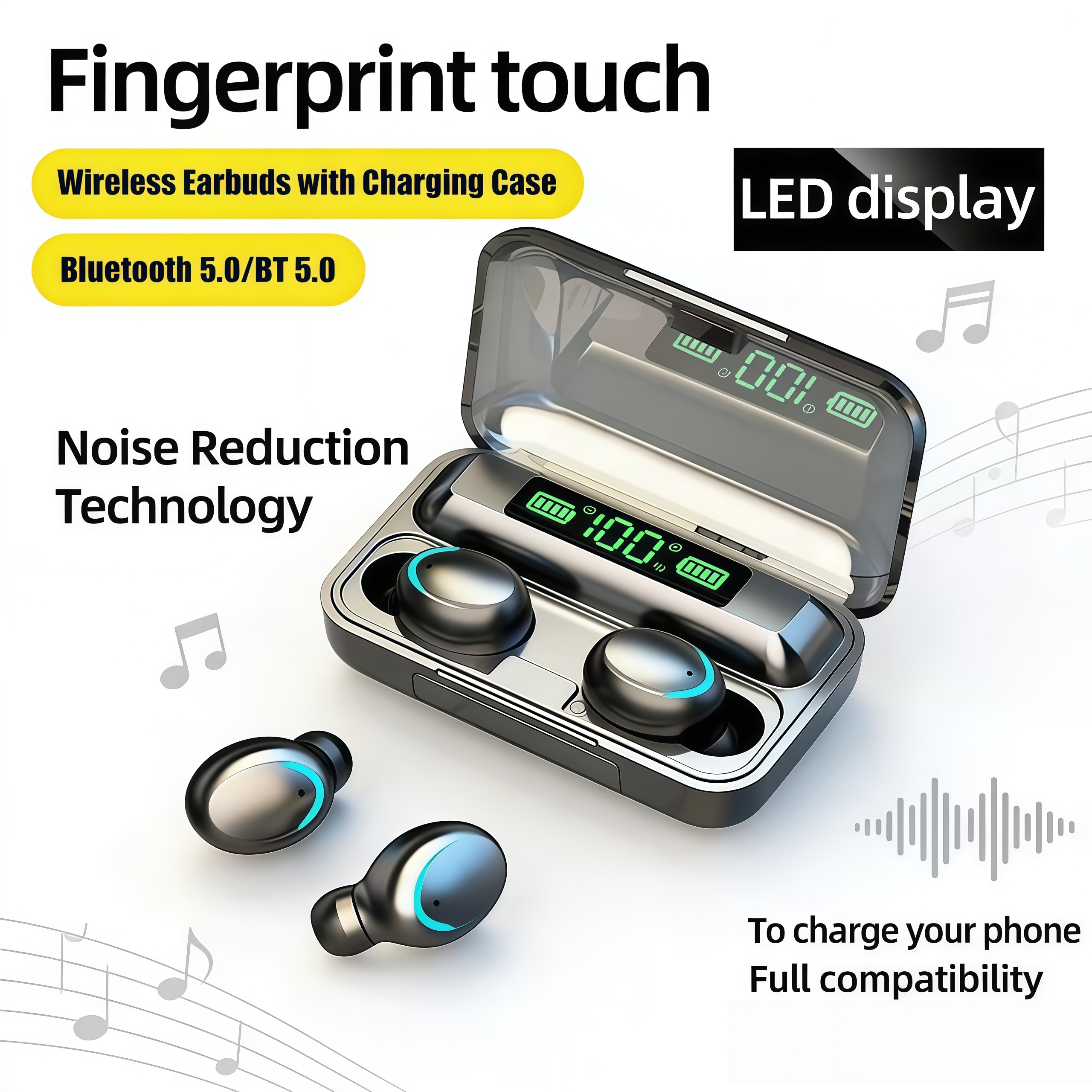 2026 F9 Wireless Earphones LED - Wireless Earbuds Tws avis et prix