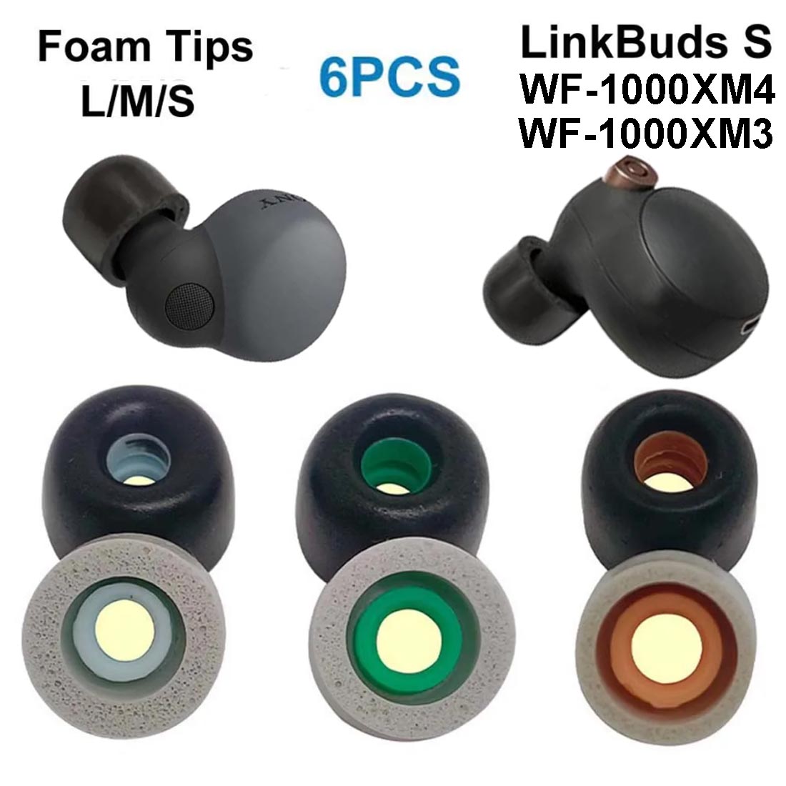 Memory Foam Ear Tips For Sony  - Earphone Foam Tip avis et prix