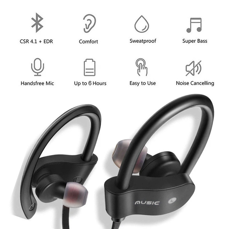 Sports Wireless Bluetooth Head - Sports Earphone Hook avis et prix