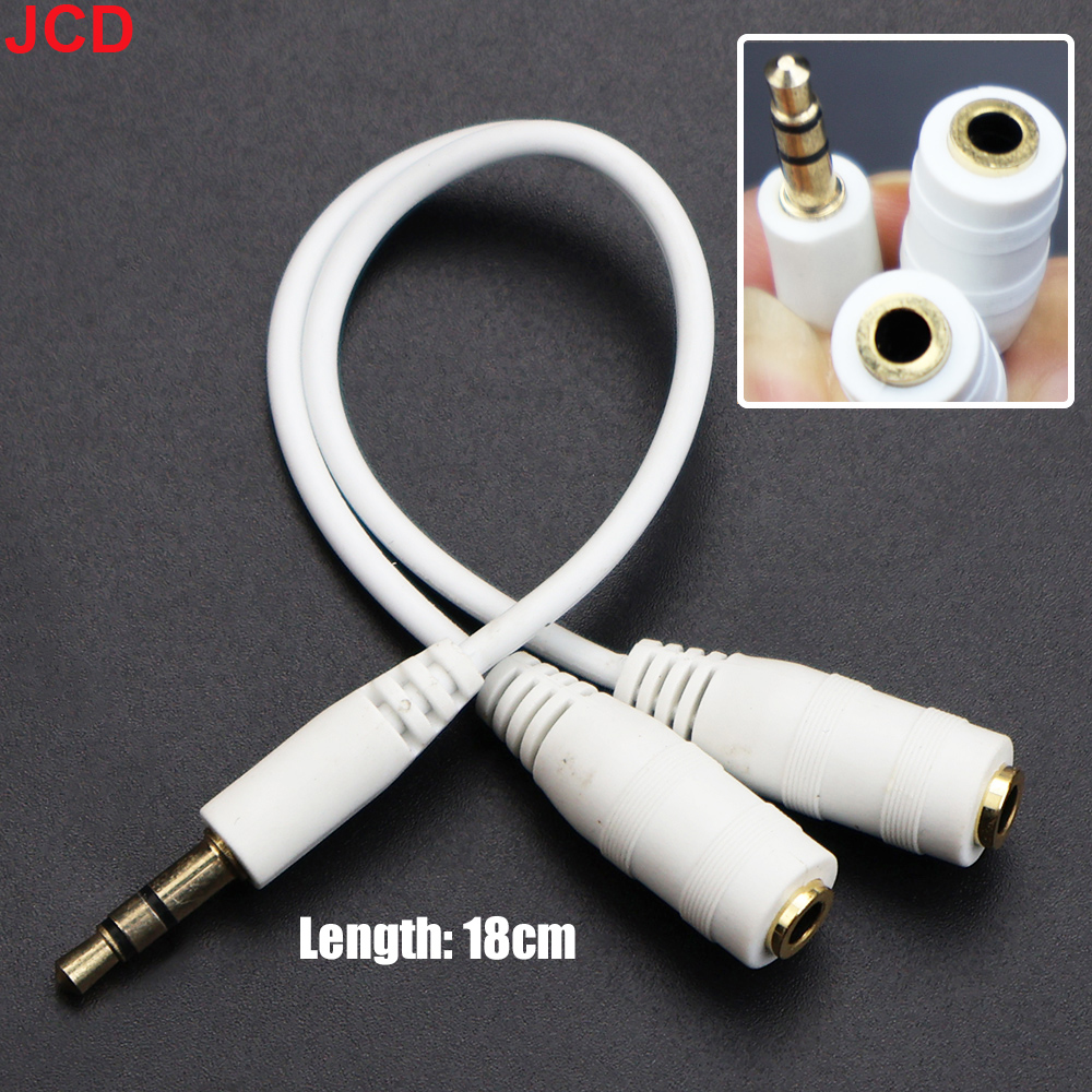 JCD 1Male to 2 Dual Female Y S - Earphone Splitter Jack avis et prix