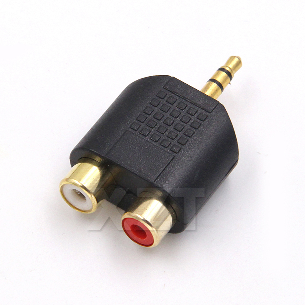 3.5mm Stereo Male To 2 RCA Fem - Earphone Splitter Jack avis et prix