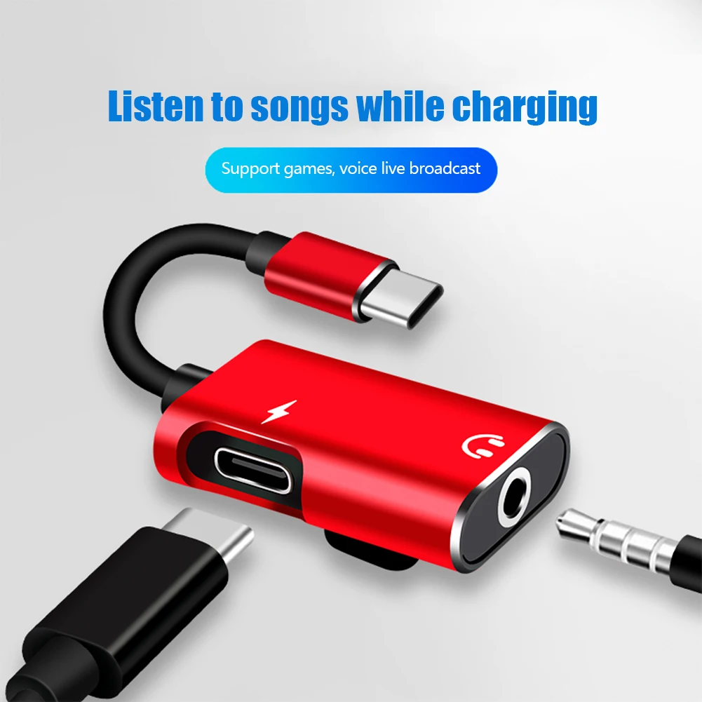 2-in-1 USB-C to 3.5mm Jack Ada - Earphone Splitter Jack avis et prix