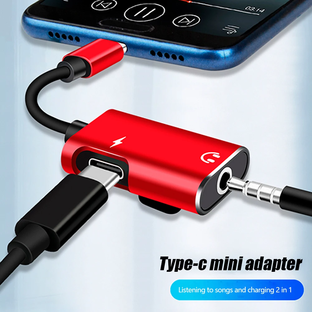 2-in-1 USB-C to 3.5mm Jack Ada - Earphone Splitter Jack avis et prix