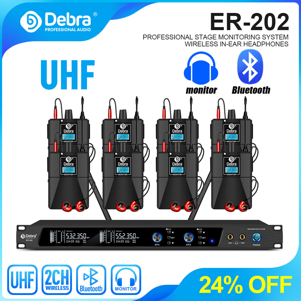 Debra UHF IEM ER-202 Wireless  - In Ear Monitor Iem avis et prix