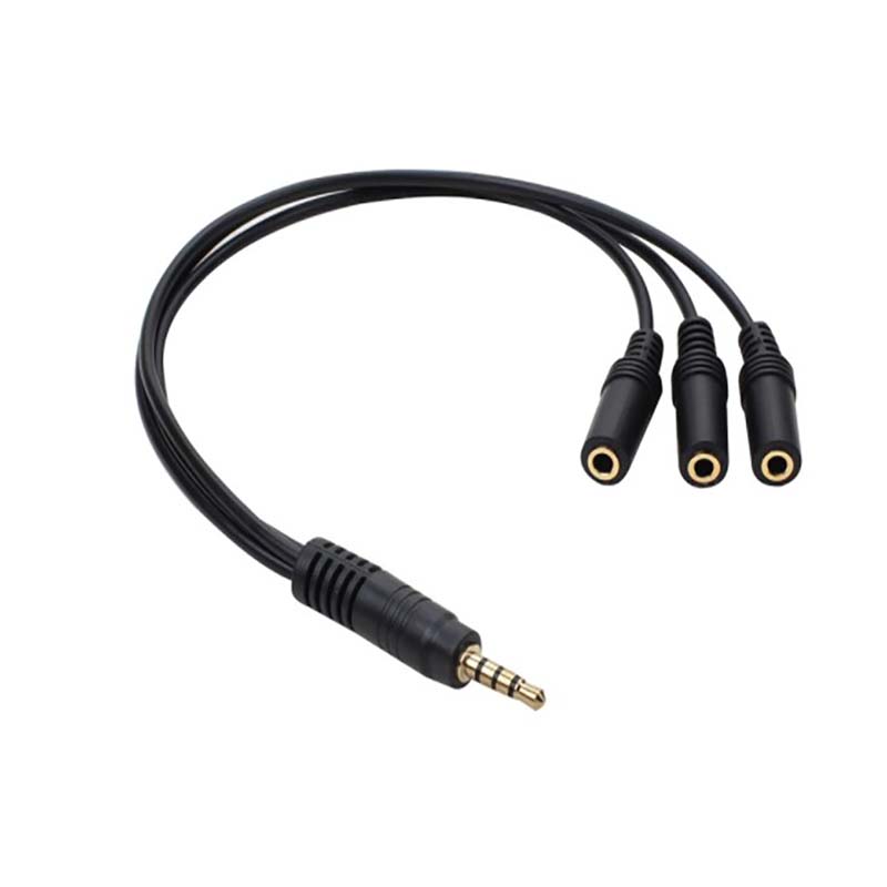 【C】3.5mm 3-Way Port Aux Audio  - Earphone Splitter Jack avis et prix