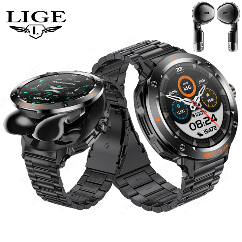 New Men's 2 In 1 Headset Smart - Earbuds Charging Case avis et prix