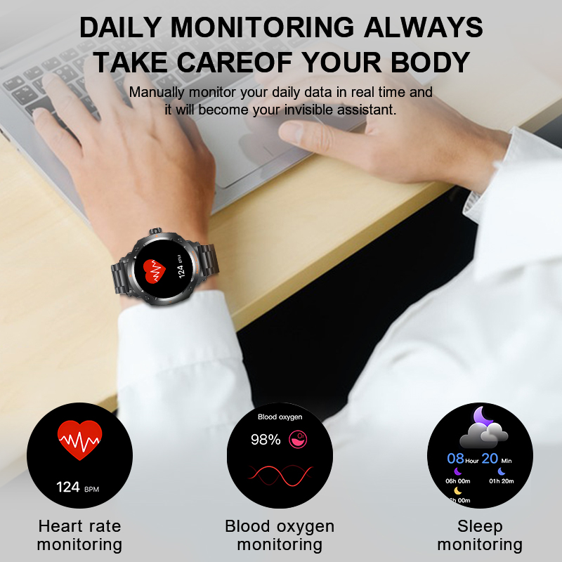 New Men's 2 In 1 Headset Smart - Earbuds Charging Case avis et prix