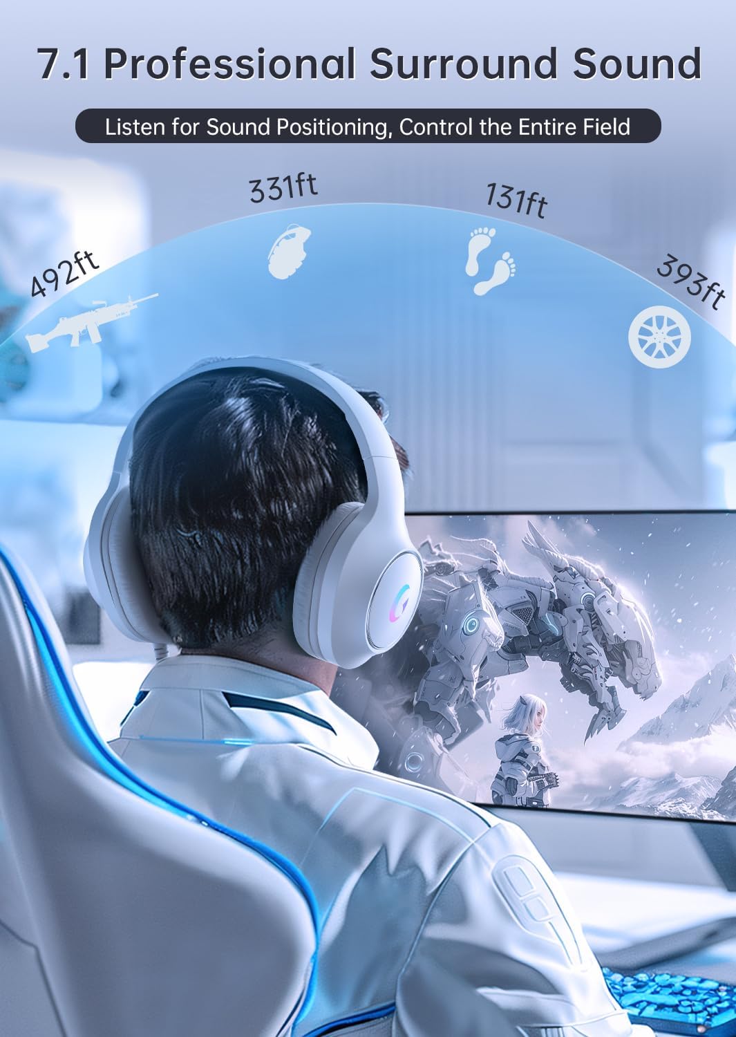 Gaming Headset With 7.1 Surrou - Gaming Headset Rgb avis et prix