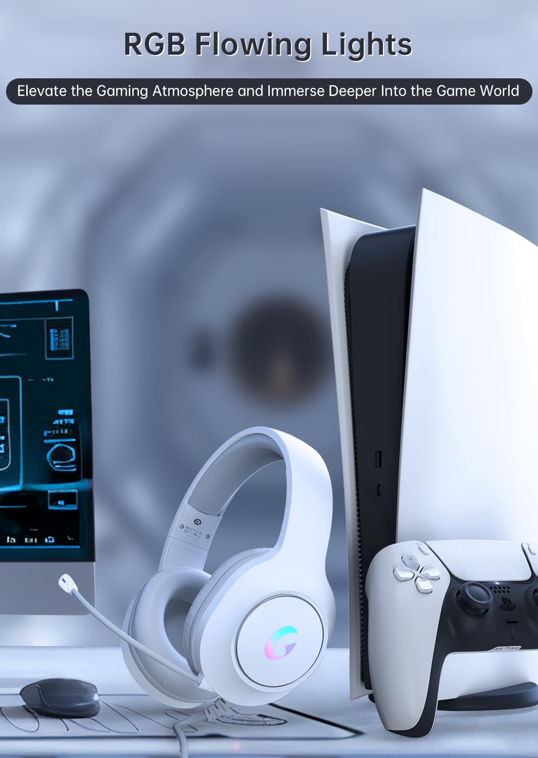 Gaming Headset With 7.1 Surrou - Gaming Headset Rgb avis et prix