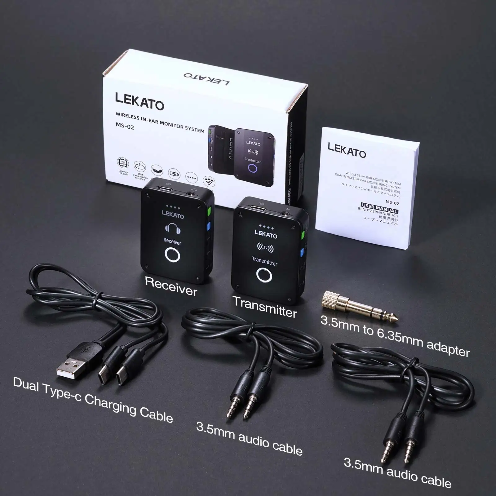 Lekato Ms-02 Wireless Iem Syst - In Ear Monitor Iem avis et prix