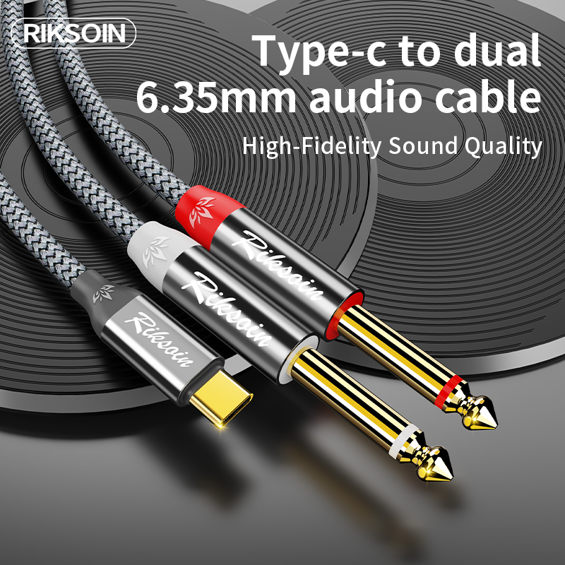 USB Type C to Dual 6.35mm TS A - Audio Splitter Y avis et prix