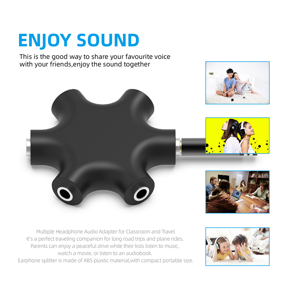 3.5mm Jack Earphone Audio Spli - Earphone Splitter Jack avis et prix