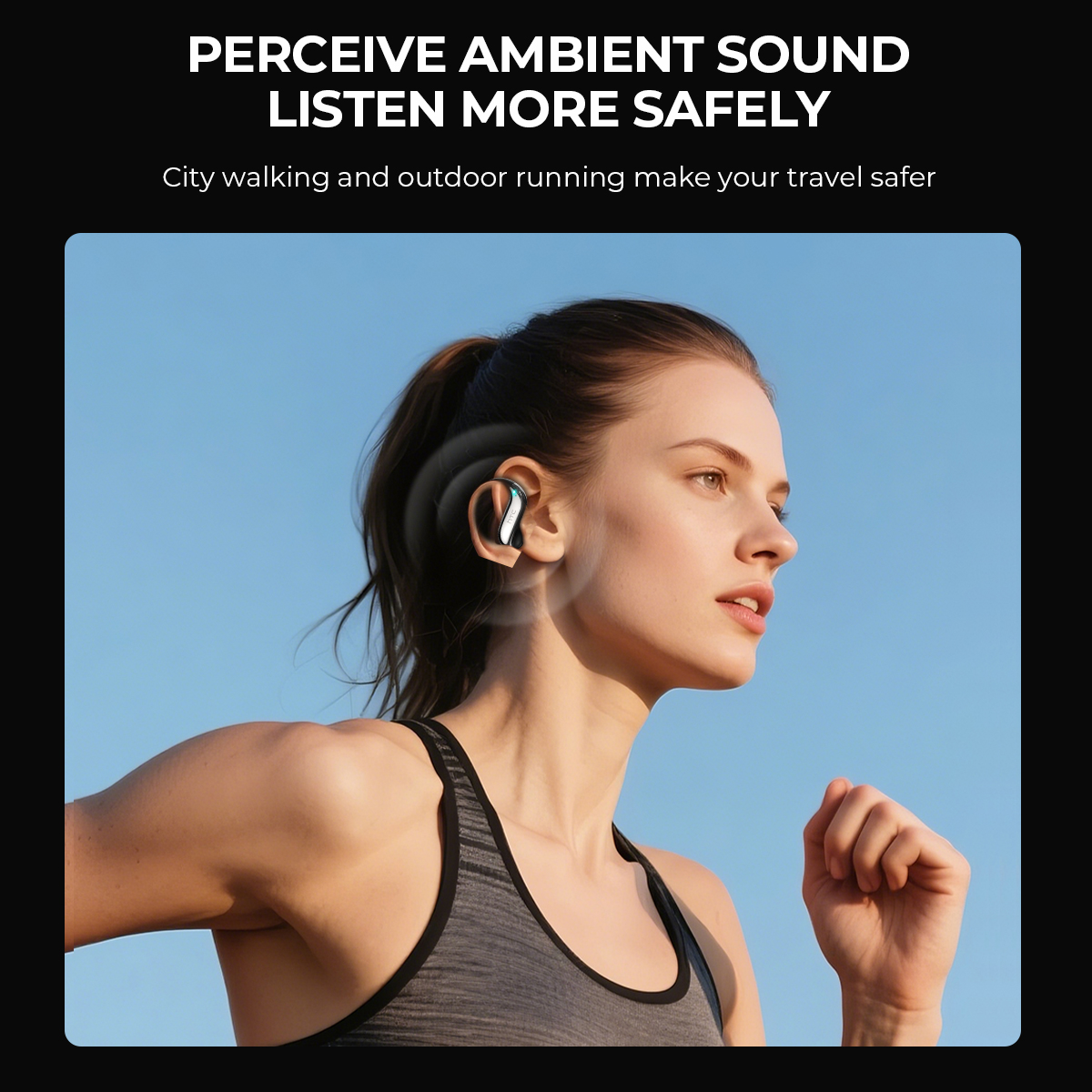 Open-ear Bluetooth Headphones  - Earbuds Charging Case avis et prix