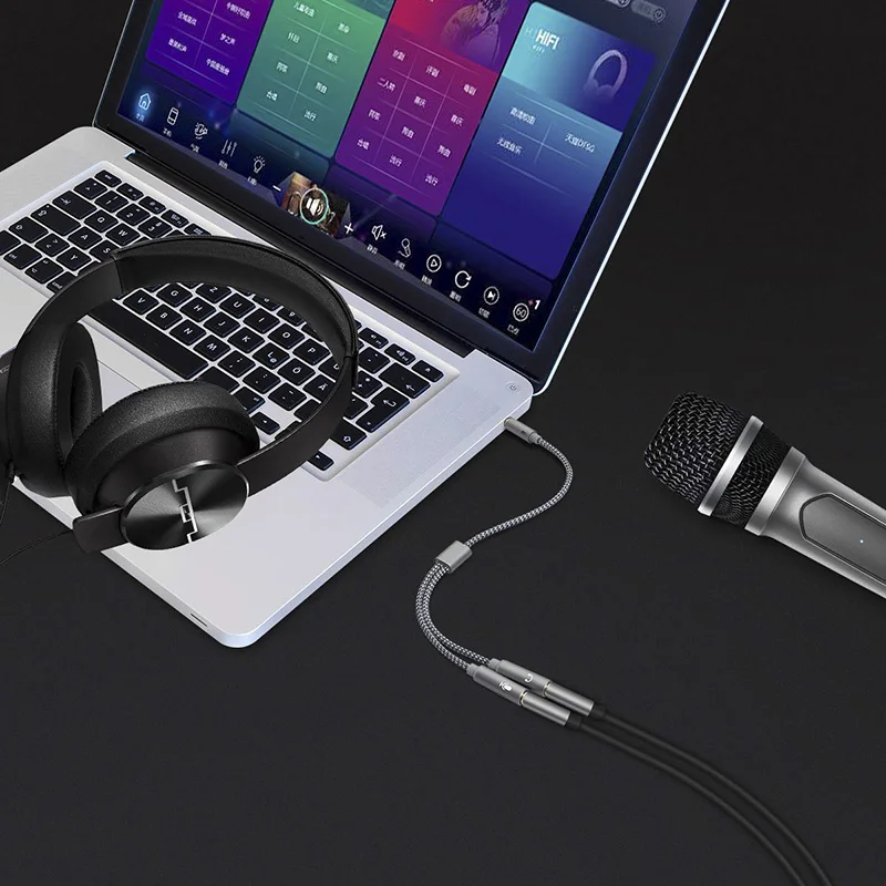 Headset splitter 3.5mm audio m - Earphone Splitter Jack avis et prix