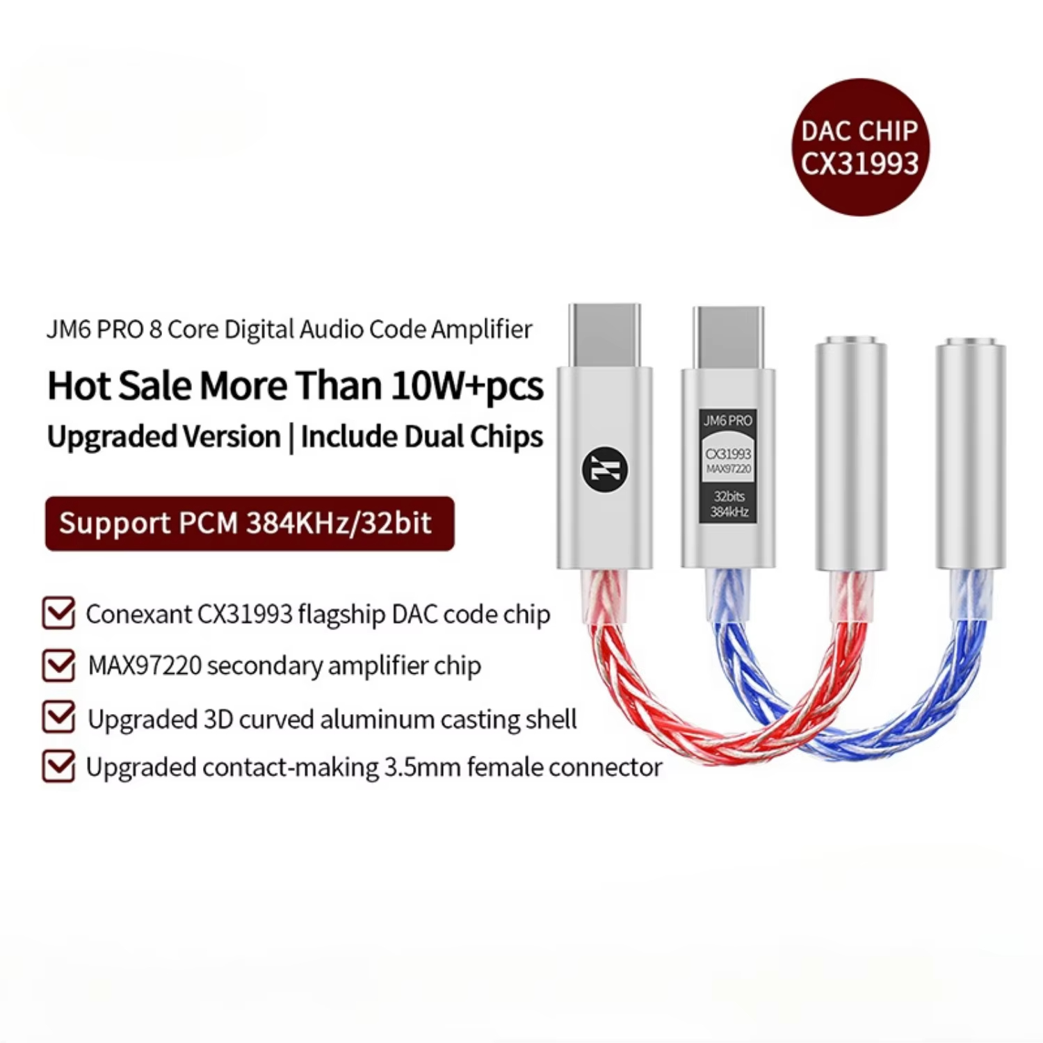JCALLY JM6 Pro Type-C to 3.5mm - Usb C Earphone avis et prix