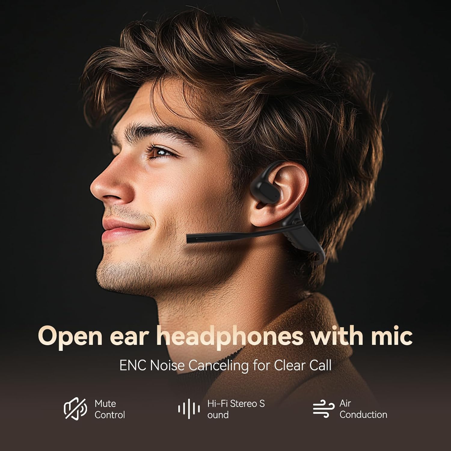 Open Ear Headphones with AI No - Noise Cancelling Headphone avis et prix
