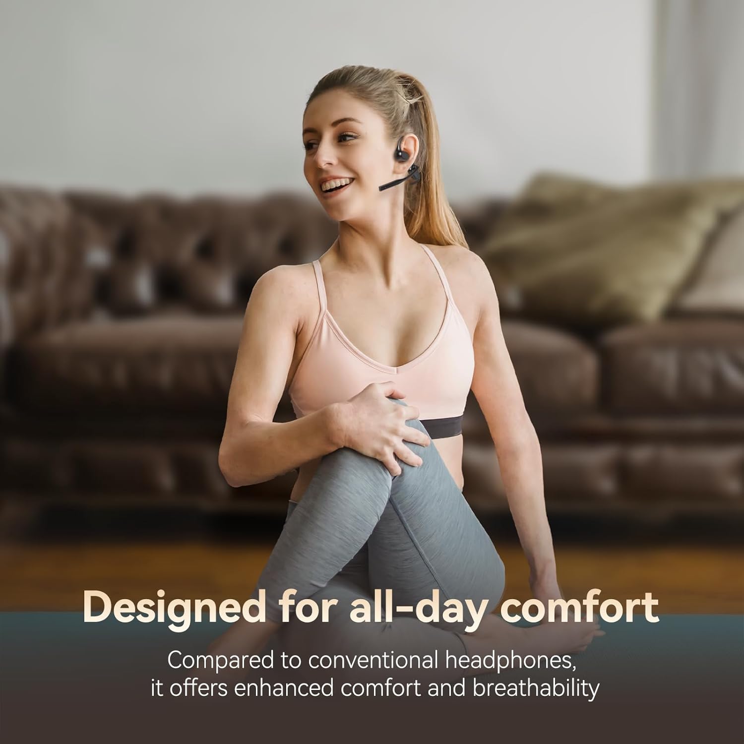 Open Ear Headphones with AI No - Noise Cancelling Headphone avis et prix