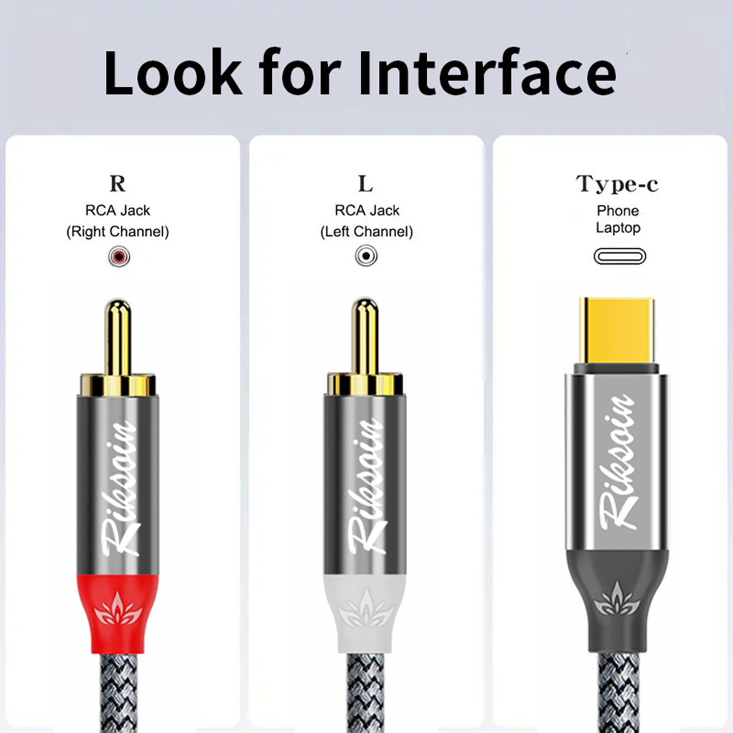 USB C to 2RCA Stereo Cable Y S - Audio Splitter Y avis et prix