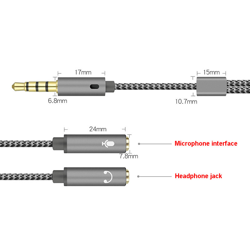 3.5mm Audio Splitter Y Jack 1  - Earphone Splitter Jack avis et prix