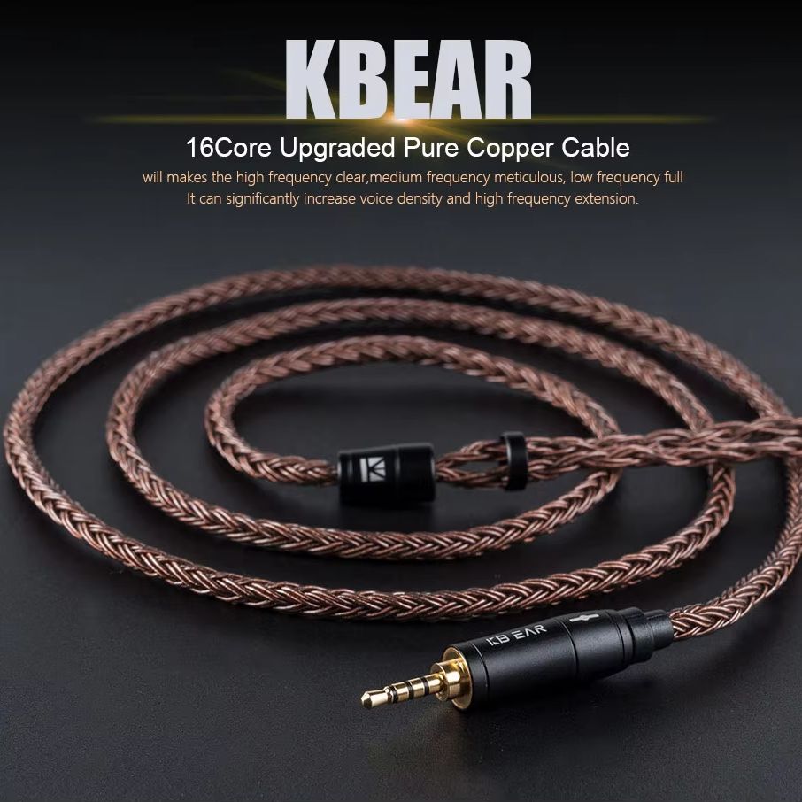 KBEAR 16 core 2-pin IEM headph - In Ear Monitor Iem avis et prix