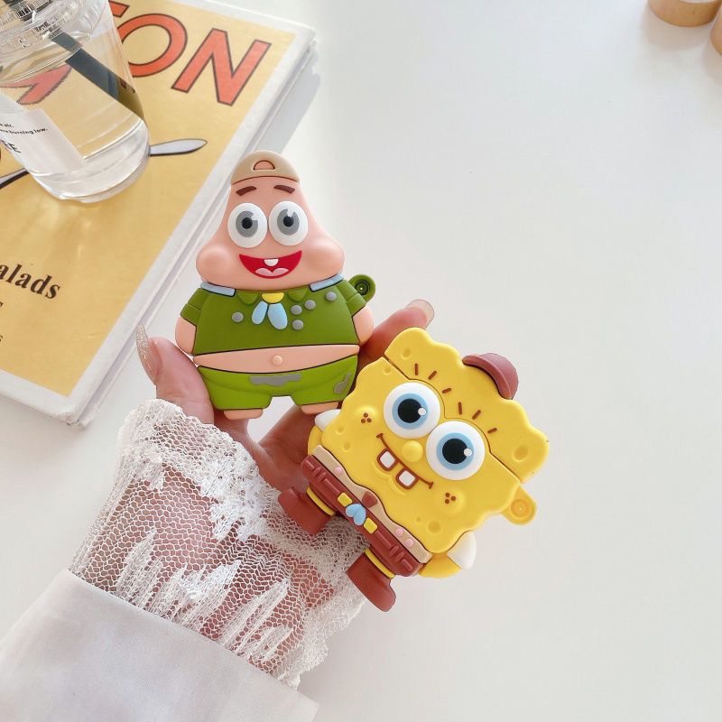 Cute SpongeBob Creative Silico - Earbuds Charging Case avis et prix