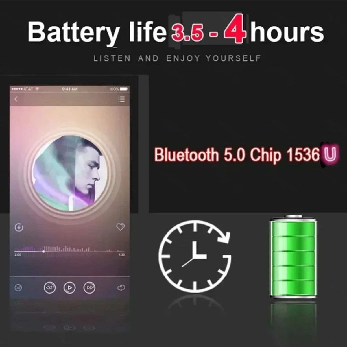 2026 Original Air New Pro A3 T - Bluetooth Headset On Ear avis et prix