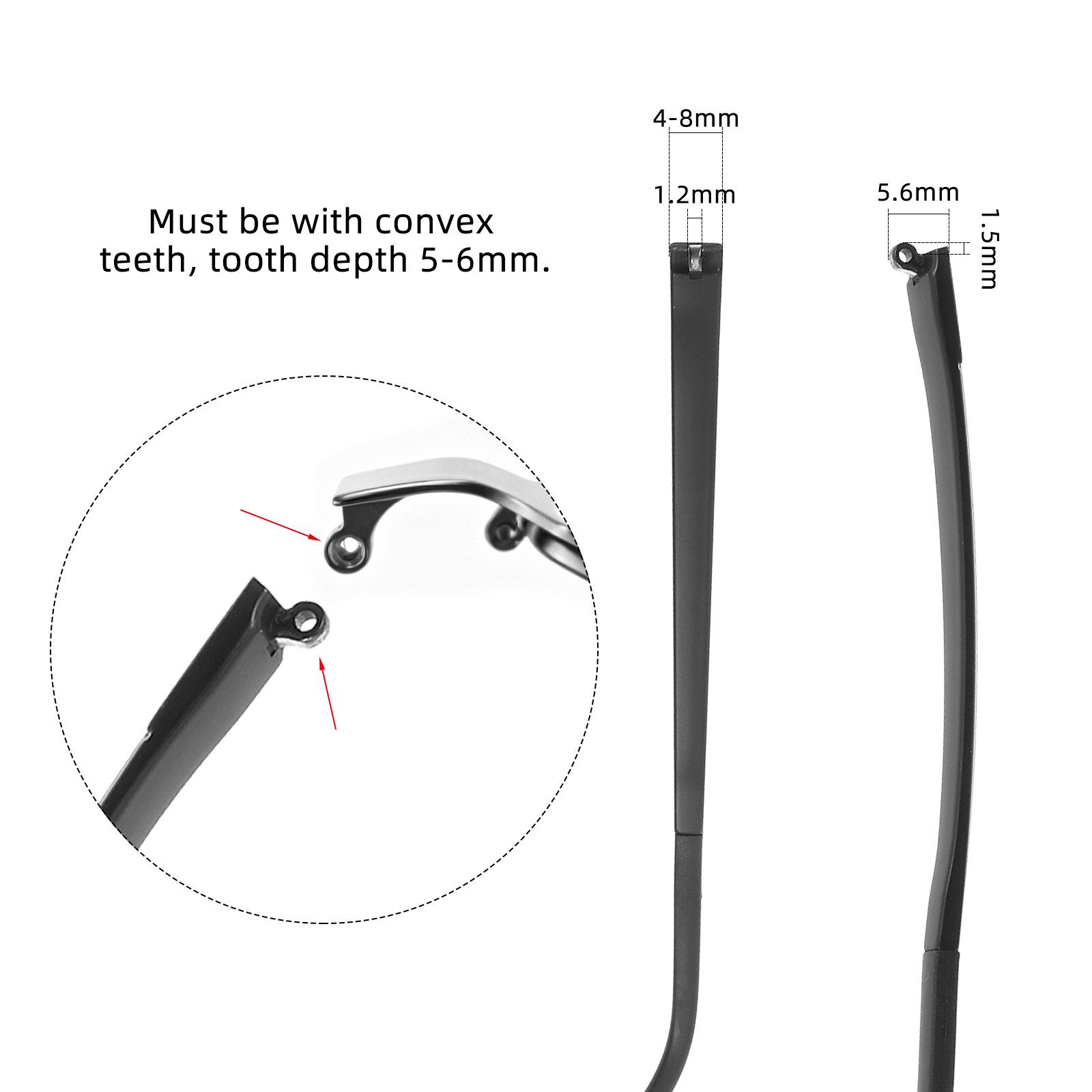 Universal Eyeglass Temple End  - Silicone Ear Tip Replacement avis et prix