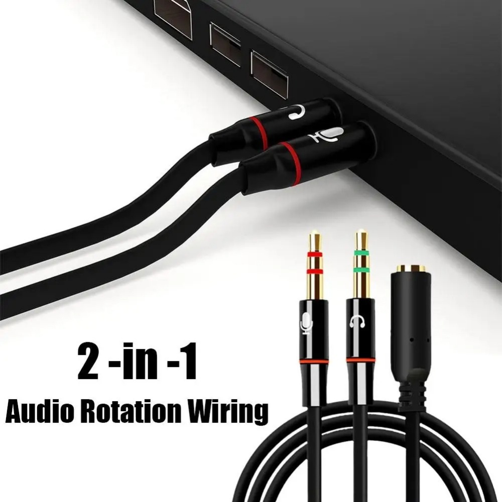3.5mm Headphone Microphone Aud - Audio Splitter Y avis et prix