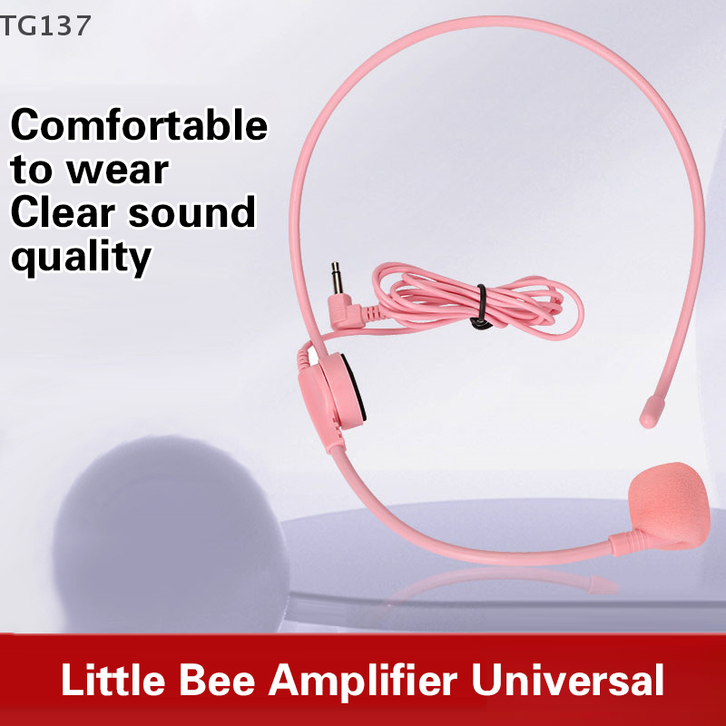 1Pcs 3.5MM Pink Headworn Wired - Wired Earphone Mic avis et prix