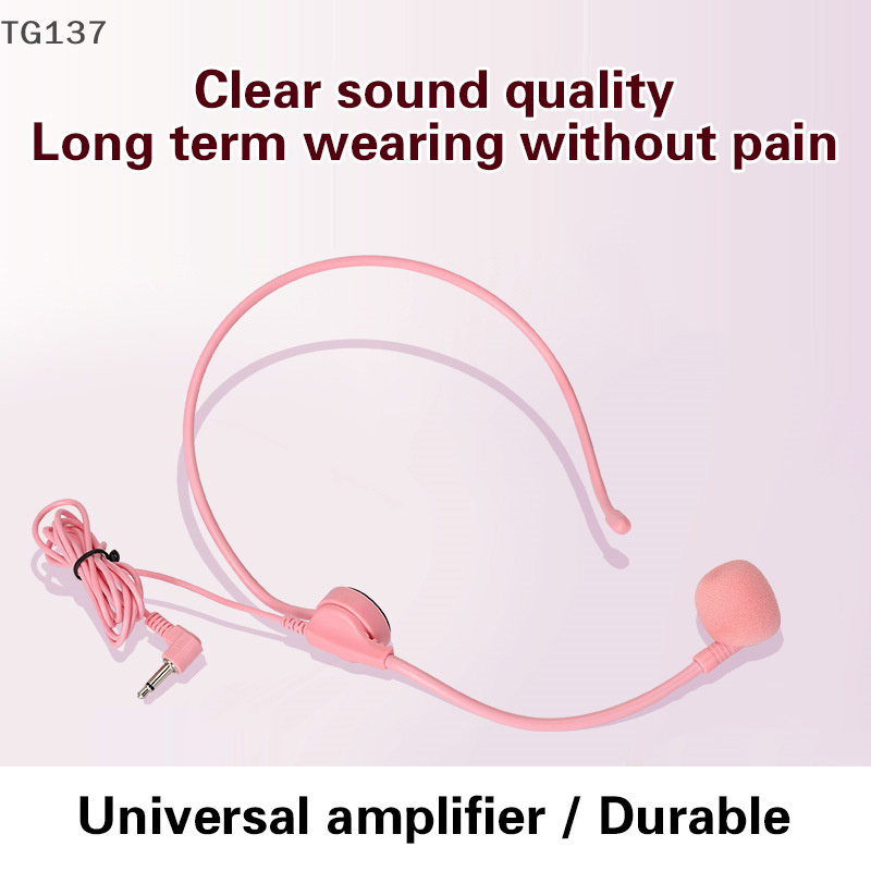 1Pcs 3.5MM Pink Headworn Wired - Wired Earphone Mic avis et prix