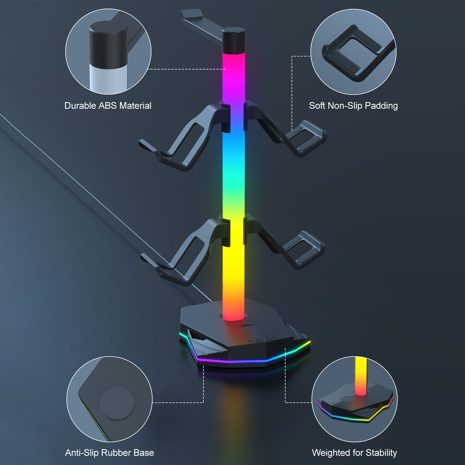 Headset Controller Display Sta - Gaming Headset Rgb avis et prix