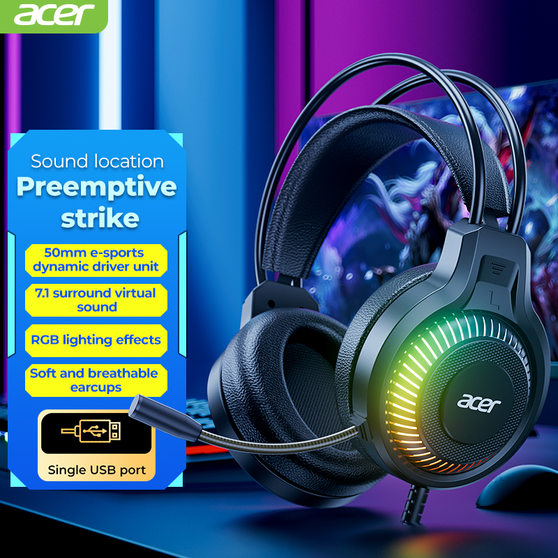 RGB Cool Lighting Wired Earpho - Gaming Headset Rgb avis et prix