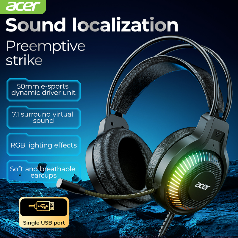 RGB Cool Lighting Wired Earpho - Gaming Headset Rgb avis et prix