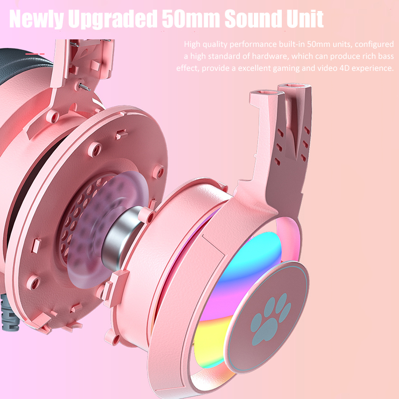 Cute Cat Ear Gaming Headphones - Gaming Headset Rgb avis et prix