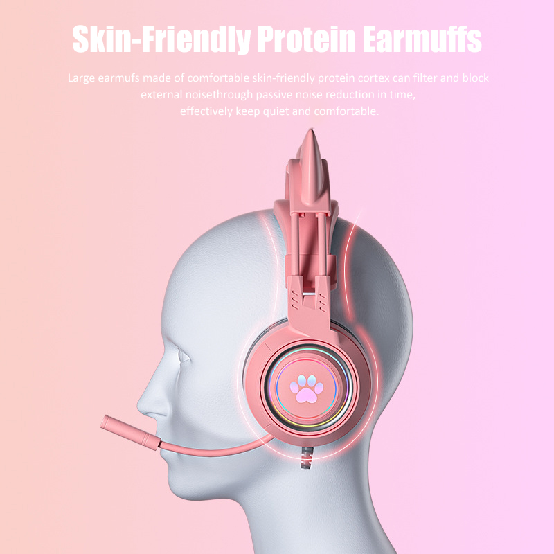 Cute Cat Ear Gaming Headphones - Gaming Headset Rgb avis et prix