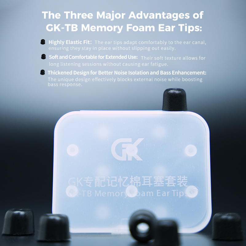 GK-TB 3Pair(6pcs) Noise Isolat - Earphone Foam Tip avis et prix