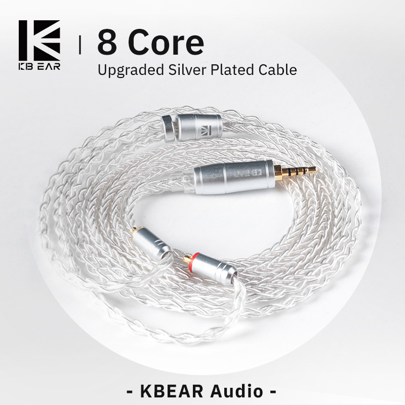KBEAR 8 Core Upgraded Silver W - In Ear Monitor Iem avis et prix