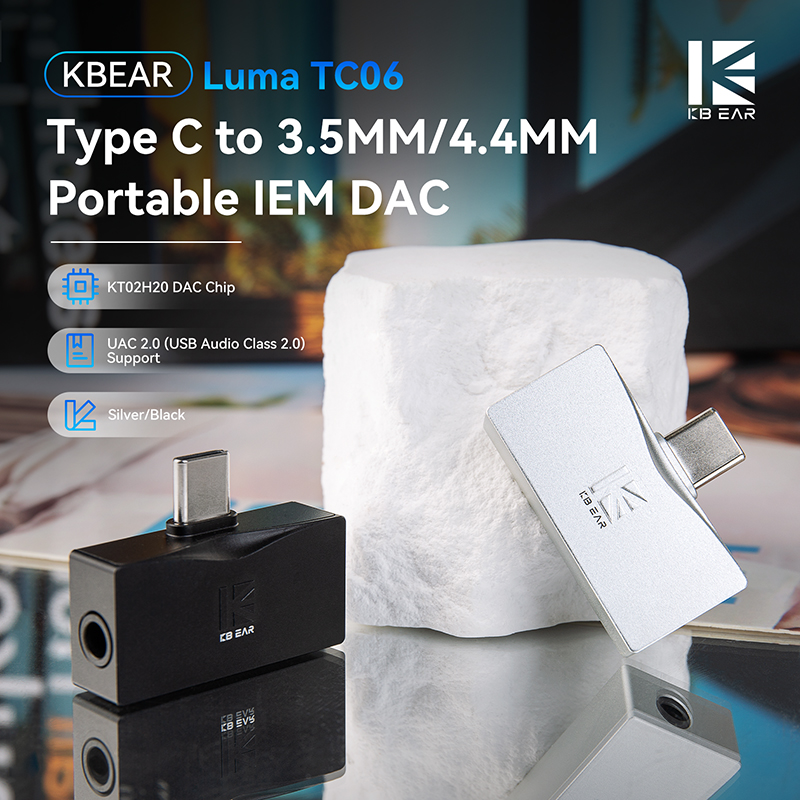 KBEAR Luma TC06 Type C to 3.5M - In Ear Monitor Iem avis et prix
