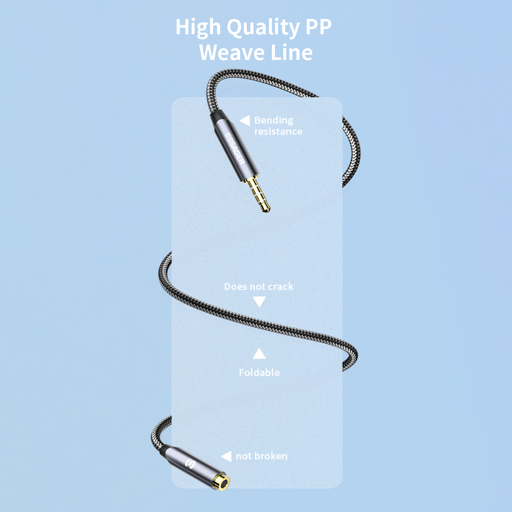 ESSAGER Headphone Extension Ca - Earphone Splitter Jack avis et prix