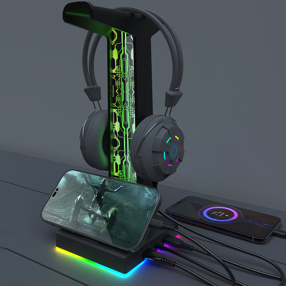 RGB Gaming Headphone Stand Dua - Headphone Stand Desk avis et prix