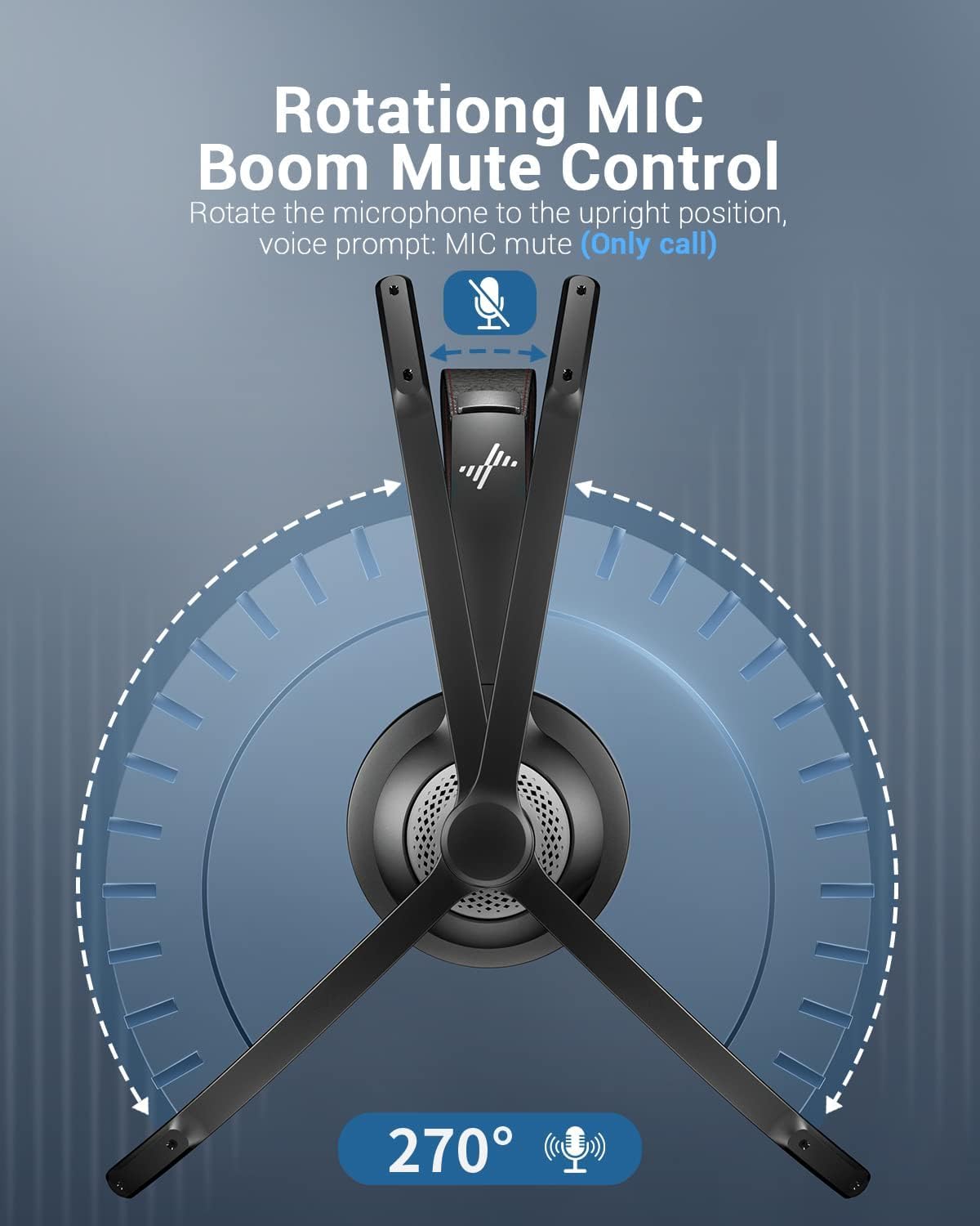 Bluetooth 5.2 Headset with Mic - Bluetooth Headset On Ear avis et prix