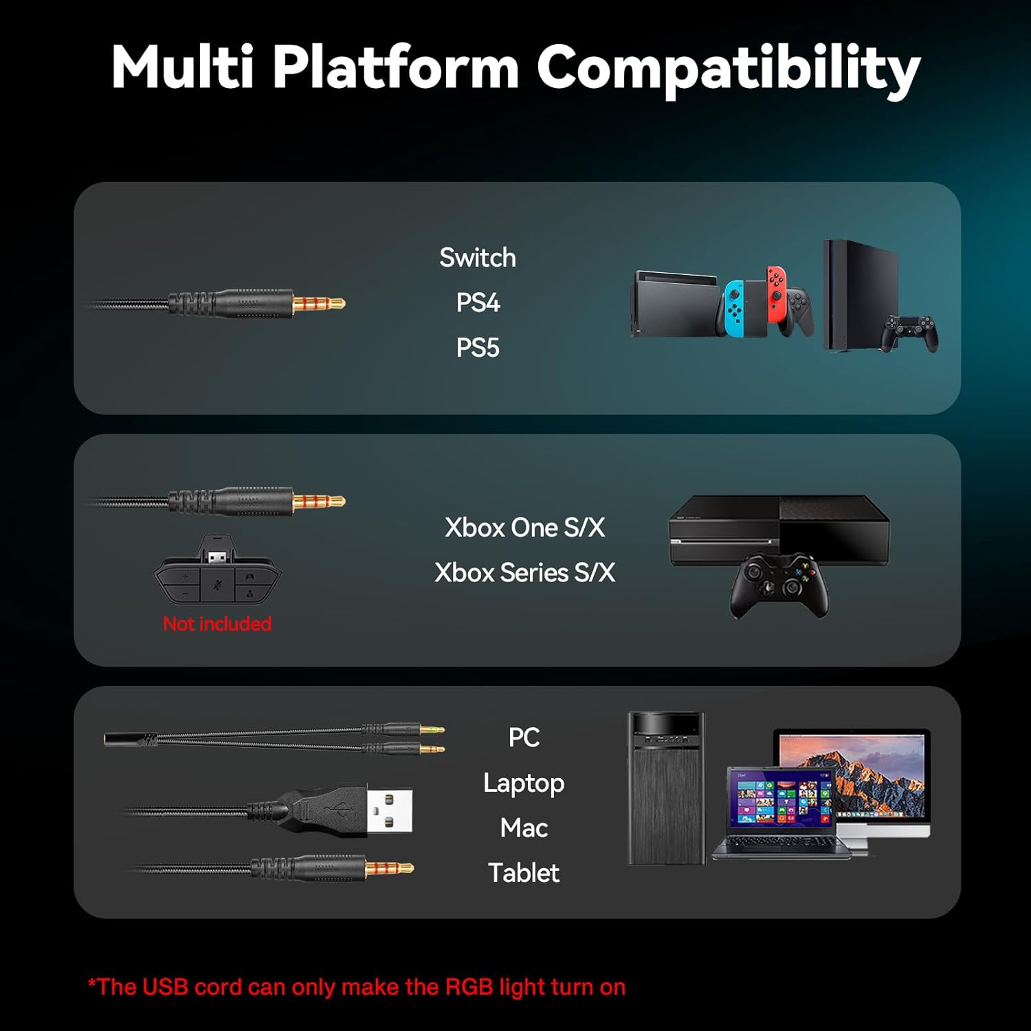 Gaming Headset With Microphone - Gaming Headset Rgb avis et prix