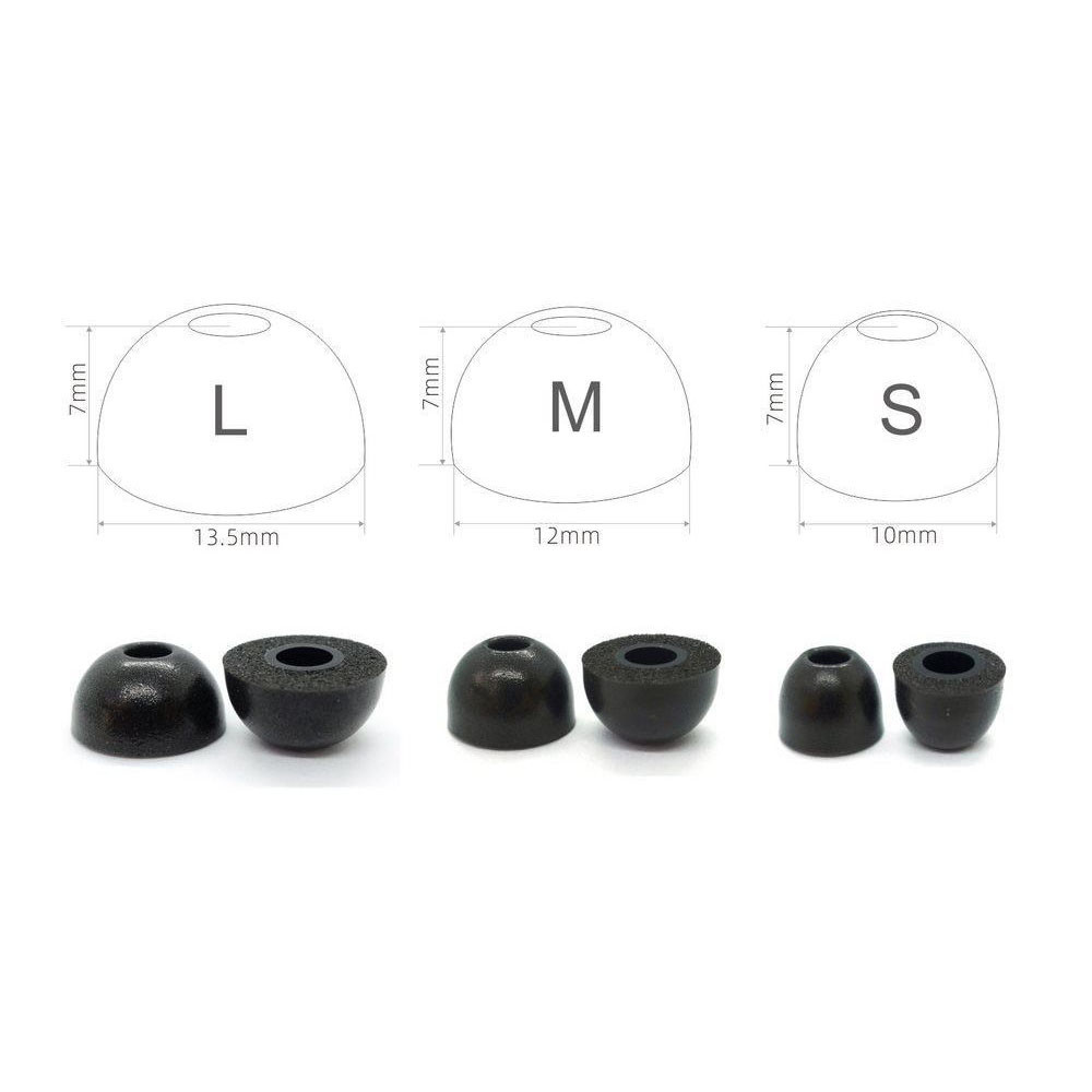 2pcs Replacement Earbuds Tips  - Earphone Foam Tip avis et prix